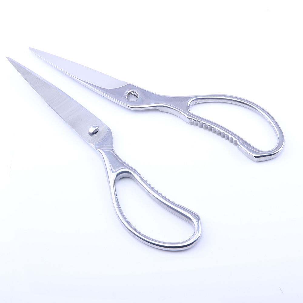 Newest 8 Inch Heavy Duty All Metal Sliver Household Food Meat Cutting Shears Detachable Kitchen Scissors