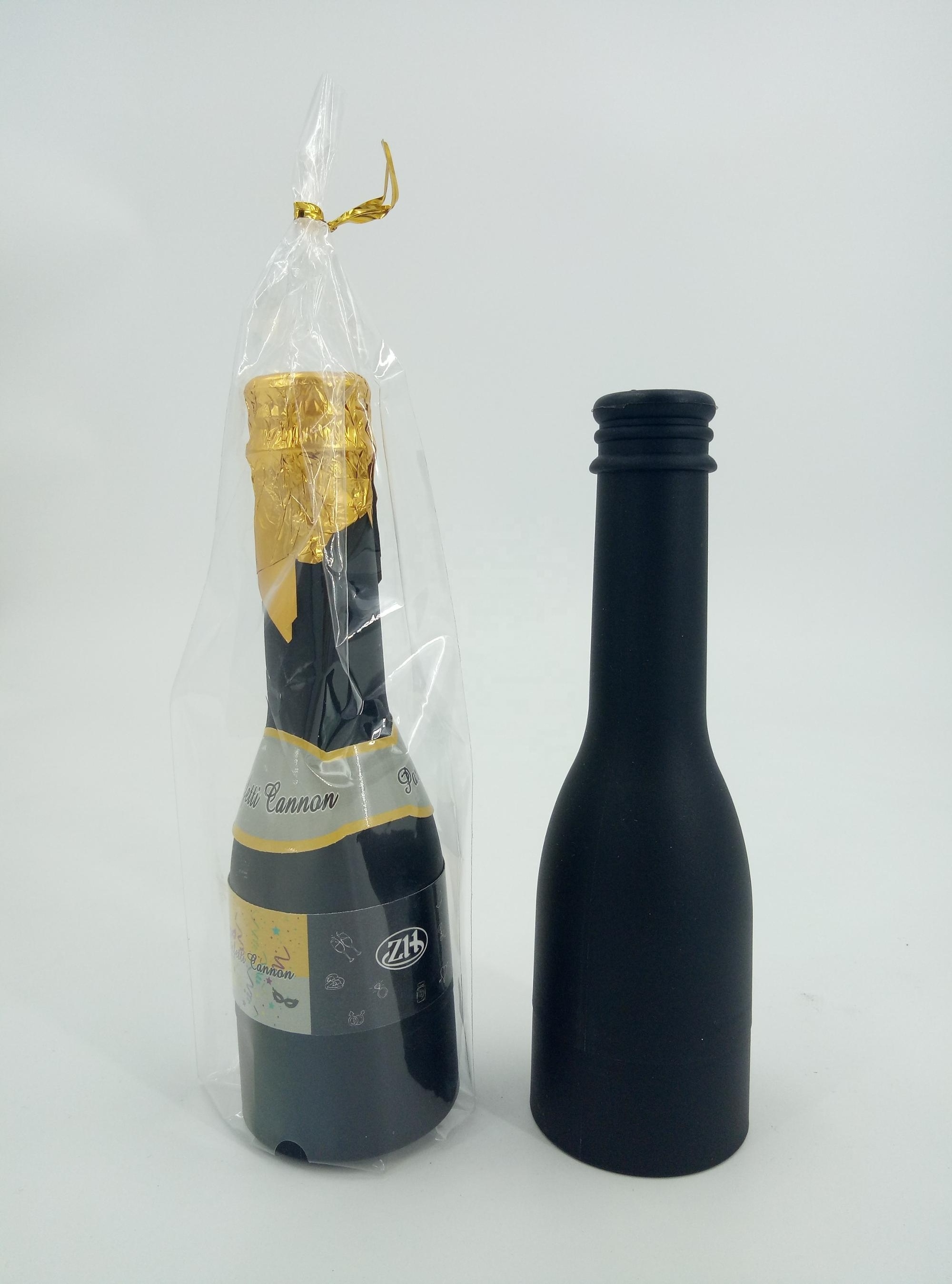 32.5cm gold champagne bottle party popper confetti cannon