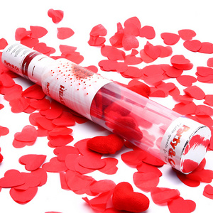 40CM red paper wedding party confetti shooter party cannon