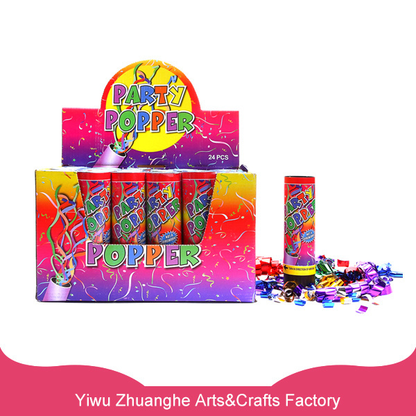 4' 8'  Spring party popper confetti shooter set with custom design