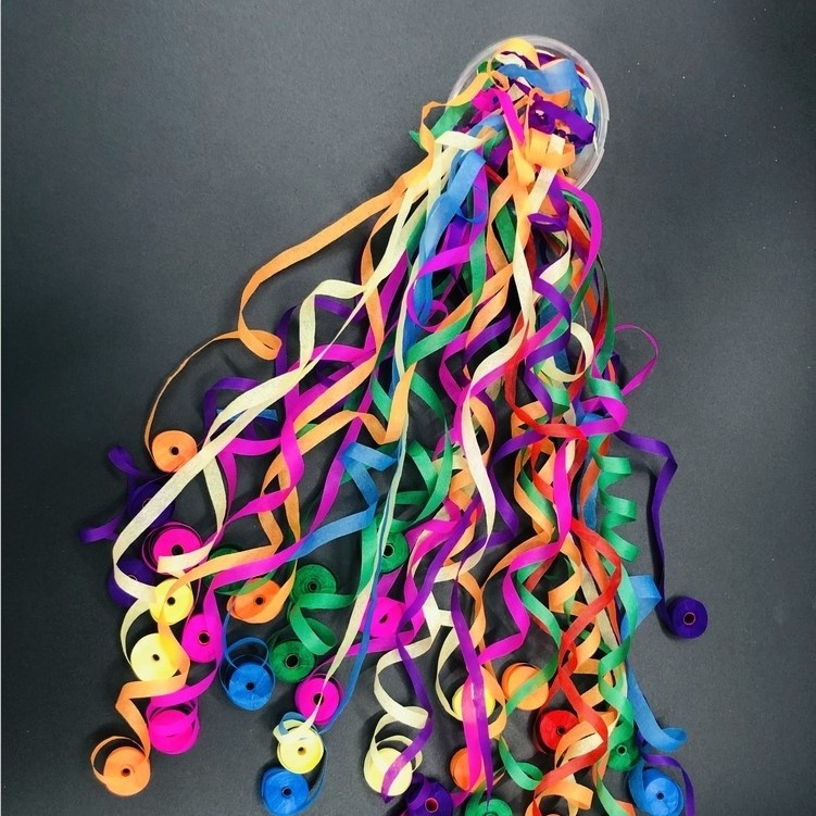 6M 8M long paper streamers confetti party popper