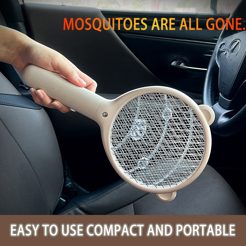 portable mini Electric Mosquito Bat/Electronic Insect Killer/Rechargeable Mosquito Racket with insect killer