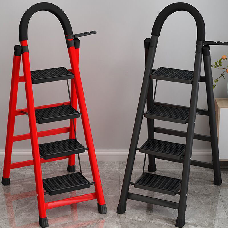 Hot Selling Household Foldable Step Steel Ladder Multi-function Storage Folding Ladders Safe Portable Folding Herringbone Ladder