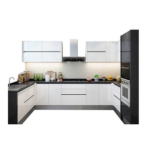 Overall pvc cabinet European style modern panel cabinet  Kitchen Cabinets