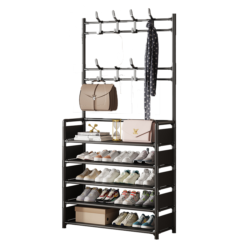 Simple Shoe And Hat Integrated Stand Indoor Multi-layer Dust And Space Saving Simple Shoe Rack At The Entrance For Household Use