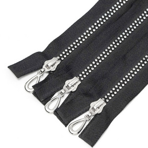 G&F 5# Stock Diamond Zipper AB Color Diamond Open-end Self-locking Auto Lock Clothing Decoration Resin Zipper