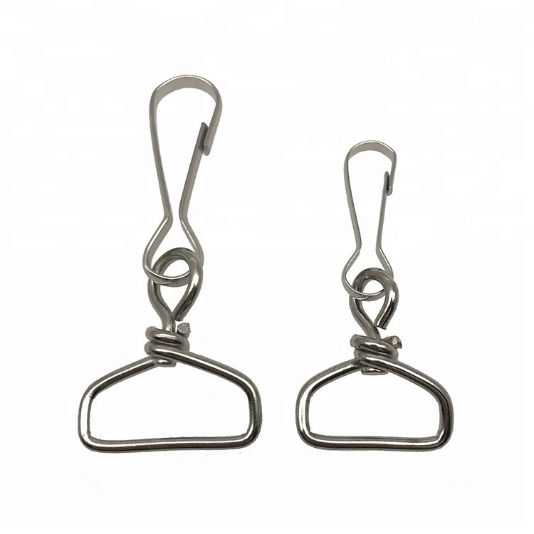 Wholesale Different Sizes Metal Lantern Pear Shape Iron Bag Webbing Iorn Metal Snap Hook