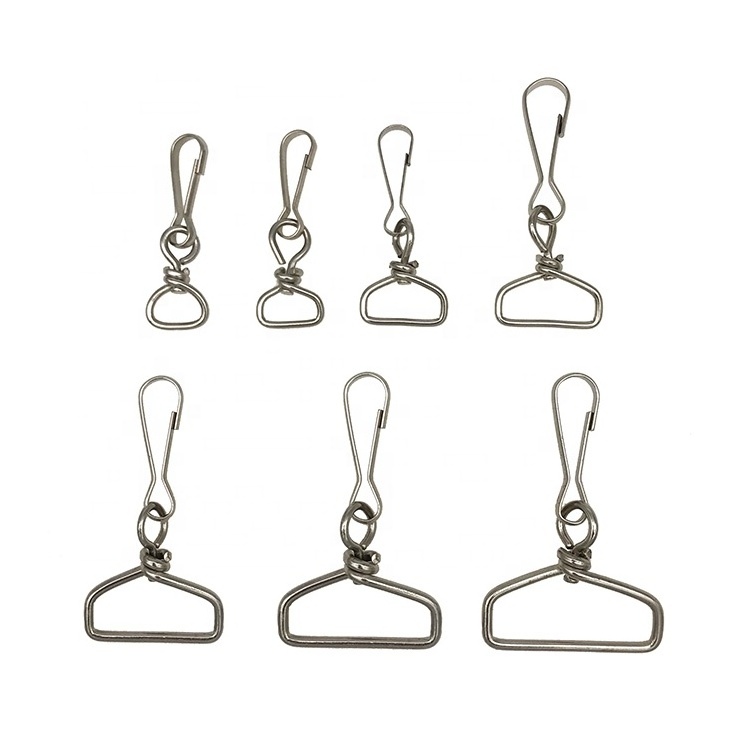 Wholesale Different Sizes Metal Lantern Pear Shape Iron Bag Webbing Iorn Metal Snap Hook