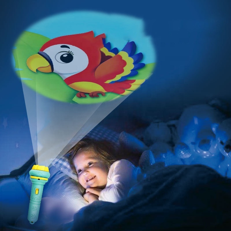 2023 Flashlight Projector Torch Lamp Toy Cute Cartoon Creativity Toy Torch Lamp Flashlight Projector Toy Baby Sleeping