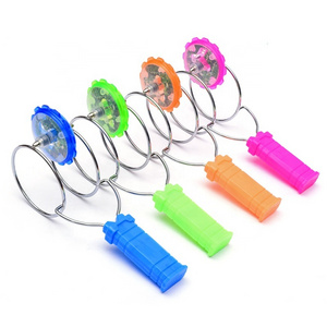 LED magic spinning gyro light gyro yo-yo children's educational toys magnetic hand gyro Funny Toy plastic Spinning Top Toy