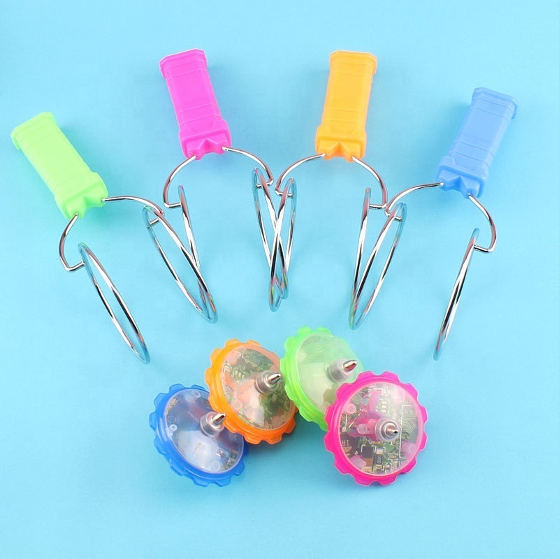 LED magic spinning gyro light gyro yo-yo children's educational toys magnetic hand gyro Funny Toy plastic Spinning Top Toy