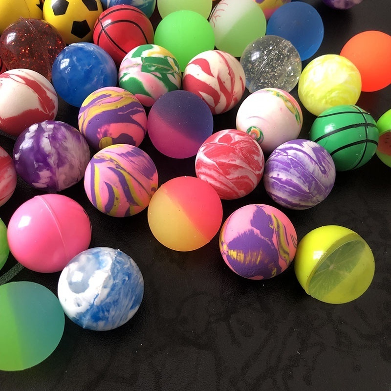 Manufacturer Cheap Custom 27 32 35 38 45 49mm Rubber Bouncy Balls Promotional Jumping High Bouncing Ball For Rubber Toy Balls