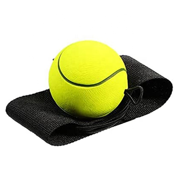 Wrist Ball Wristband Sports Balls on a String Toy, Return Rubber Rebound Ball Toy for Boys Girls Assorted Color