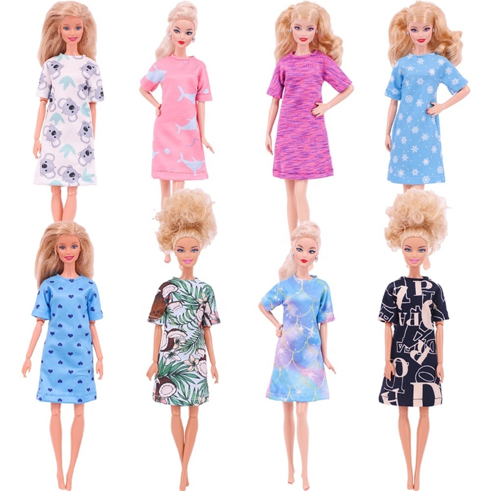 2022 New Doll Accessories Long Dress 26-30cm Doll Clothes Factory Straight Hair Excluding Dolls