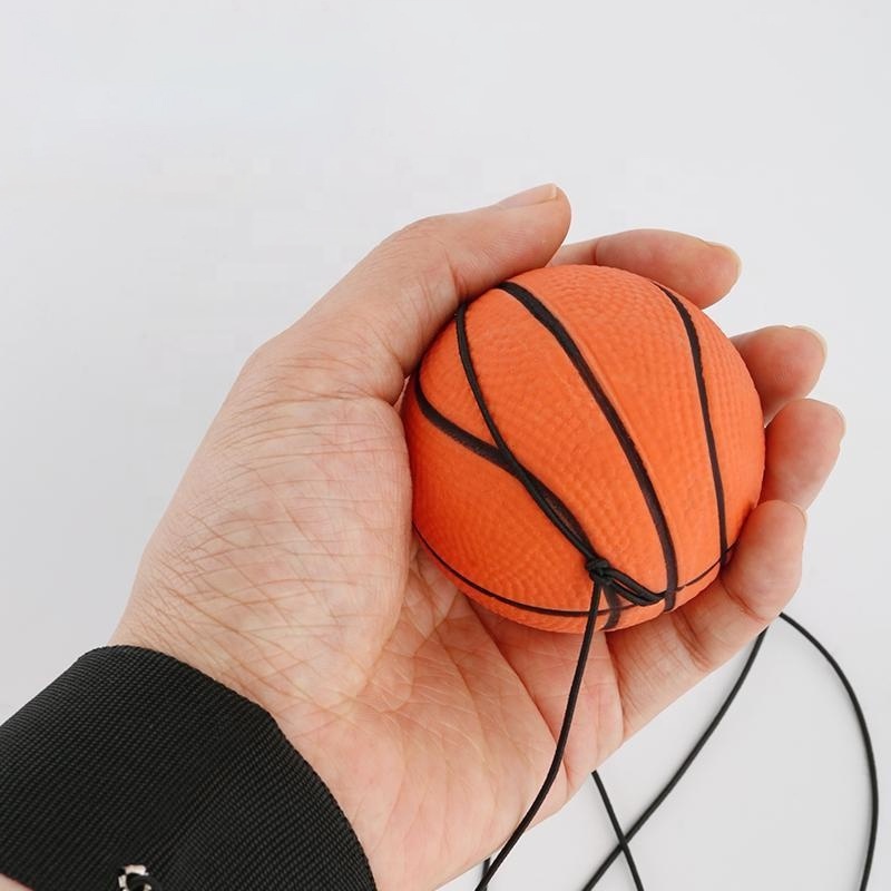 Wrist Ball Wristband Sports Balls on a String Toy, Return Rubber Rebound Ball Toy for Boys Girls Assorted Color