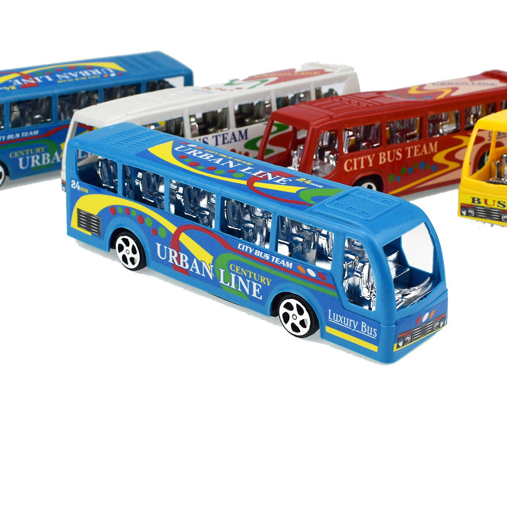 2023 Hot Selling Taxiing Small Bus Die Cast Cars Toy Car Sets Alloy Diecast Model Cars As Gifts For Kids