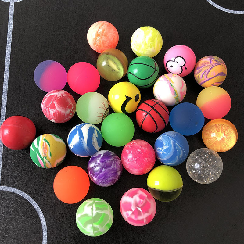 Manufacturer Cheap Custom 27 32 35 38 45 49mm Rubber Bouncy Balls Promotional Jumping High Bouncing Ball For Rubber Toy Balls