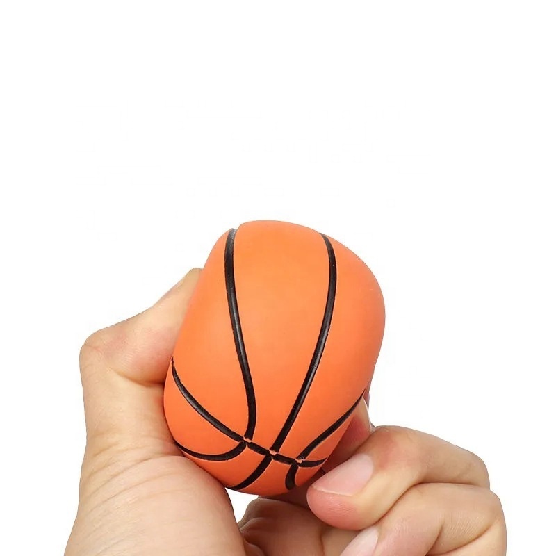 6cm ultra-high elasticity mini rubber basketball decompression hollow elastic ball children's toys MINI basketball wholesale