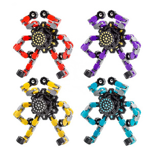 2023 Hot Selling Wholesale Sensory Toys Fingertip Finger Fidget Spinner Anti Stress Robot Toys Spinner Fidget Toys