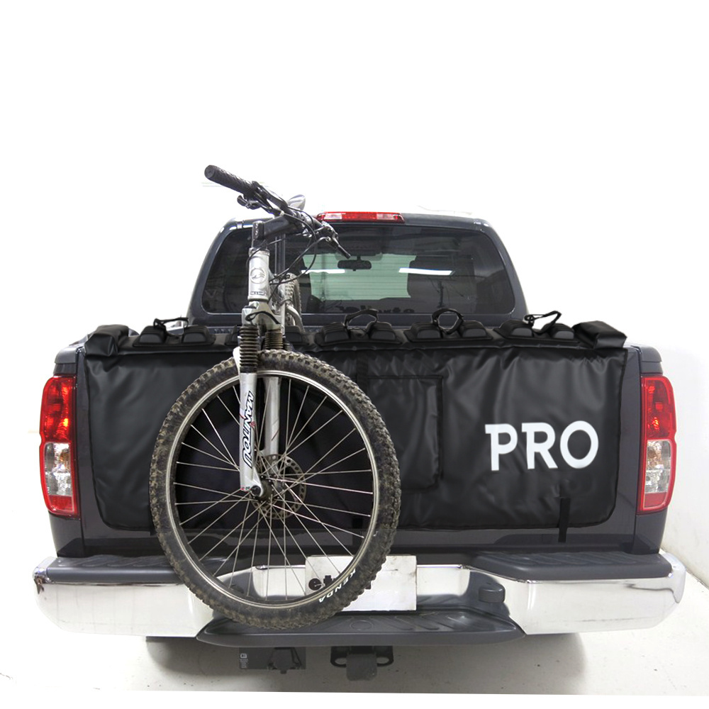 1000D Tarpaulin Waterproof Pick-up Truck Tailgate Pad Shuttle Pad for 5 Mountain Bikes Rack