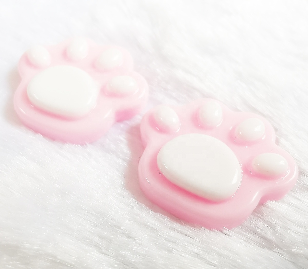 22mm Pink bear paw glue on garment and flatback opaque rhinestone glue on shoesvamp as decoration hot selling