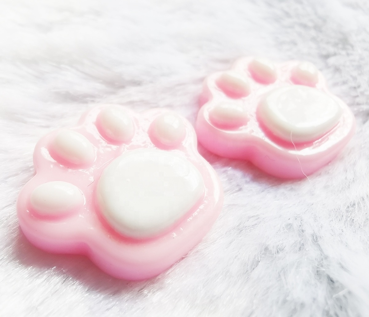 22mm Pink bear paw glue on garment and flatback opaque rhinestone glue on shoesvamp as decoration hot selling