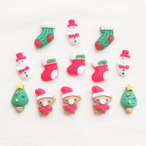 11x14mm green christmas socks resin stone glue on earring and flatback opaque sock beads glue on nail arts as decoration in sell