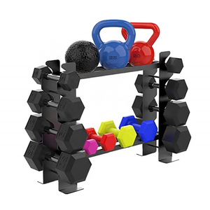 Hot Selling Compact Dumbbell Rack Free Weight Holder Stand For Home Gym Equipment 20.50 x 8.50 x 27.00 inches