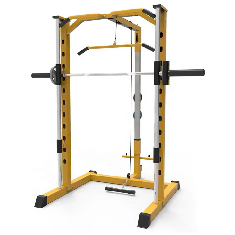 HOT SELLING Squat Power Cage Rack Station Durable Chin Up Pull Up Workout Cable Pull Smith Machine Home Gym Fitness Equipment