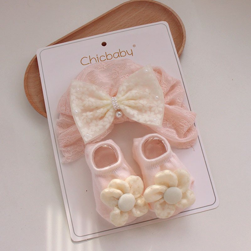 Summer lace Cute Bow Baby Hats Small Flower Floor Anti Slip Baby Socks Cotton New Born Baby Socks