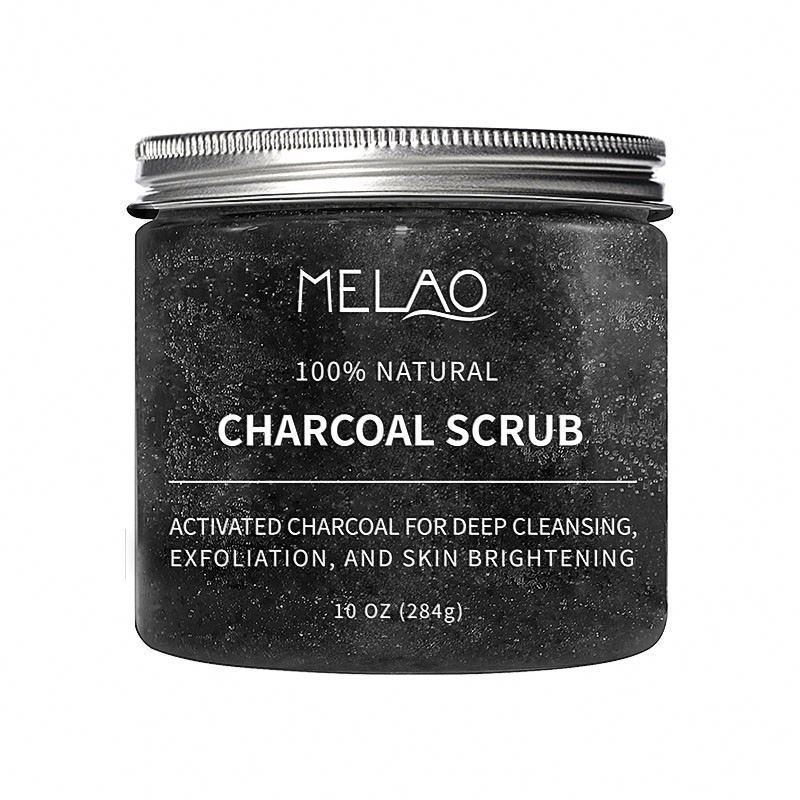 New /Private Label Deep Cleansing Exfoliating Activated Charcoal Scrub For Body And Face 284g