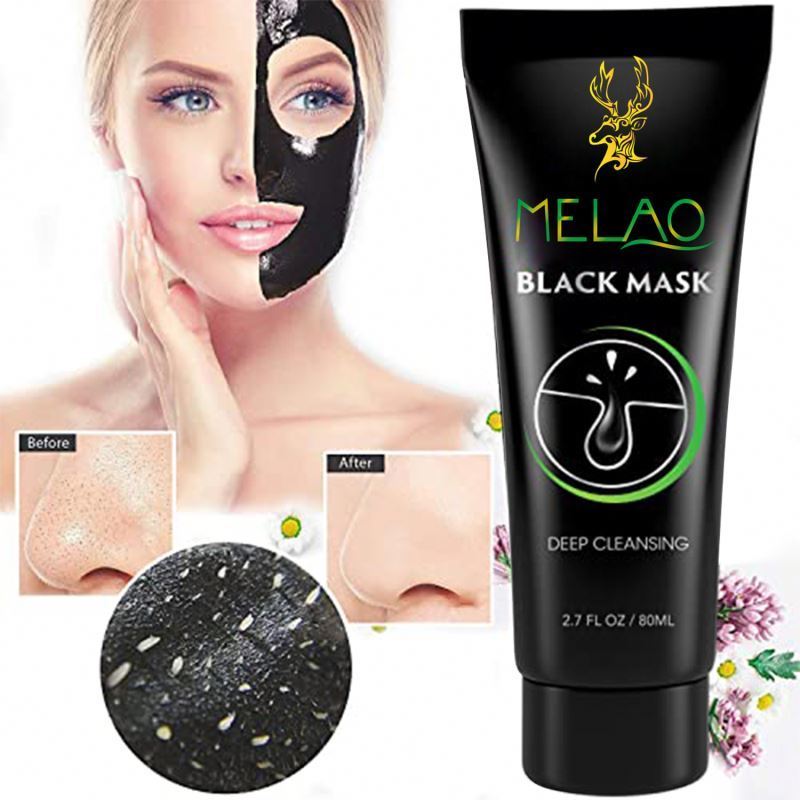 Customised Private Label Organic Blackhead Remove Deep Cleaning Blemish Clearing Skin Care Face Clay Facial Mud Black Mask