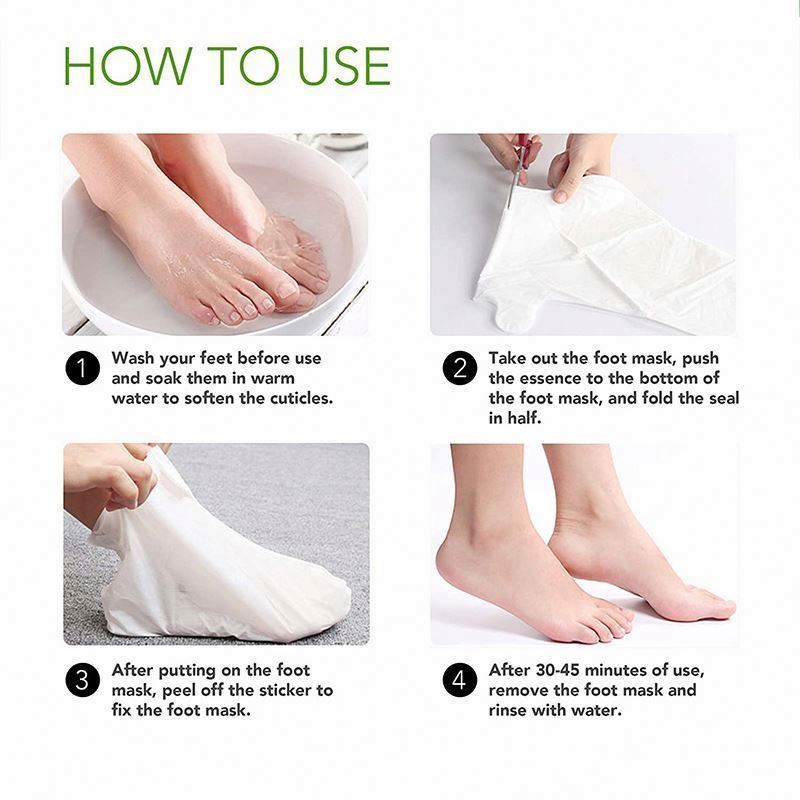 logo Disposable Repair Whitening Milky White Nourishing Silk Removes Dead Skin Baby Soft Touch Exfoliating Foot Peel Mask