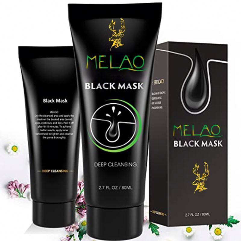 Customised Private Label Organic Blackhead Remove Deep Cleaning Blemish Clearing Skin Care Face Clay Facial Mud Black Mask