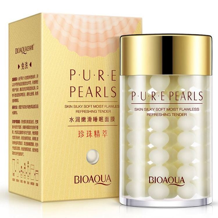 Bioaqua Natural Pearl Anti Wrinkle Hydrating Oil-Control moisturizing nourishing sleep mask