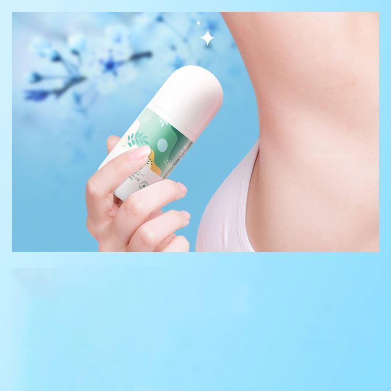 OEM VEZE private label 50ML Blue Lotus herbal plant natural Fragrance long lasting hot summer skin care roll on Deodorant