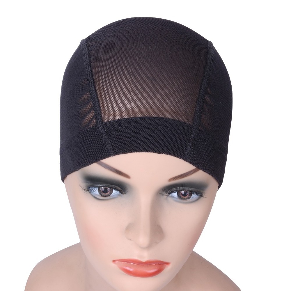 Wholesale Glueless Hair net wig cap for Making Wigs Spandex Net Elastic Dome cap Mesh Spandex Dome Wig Cap