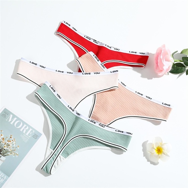 Women's Panties Cotton Wholesale Thong for Ladies Sports Female T-back Women Underwear