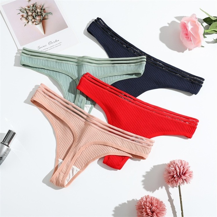 Women's Panties Cotton Wholesale Thong for Ladies Sports Female T-back Women Underwear