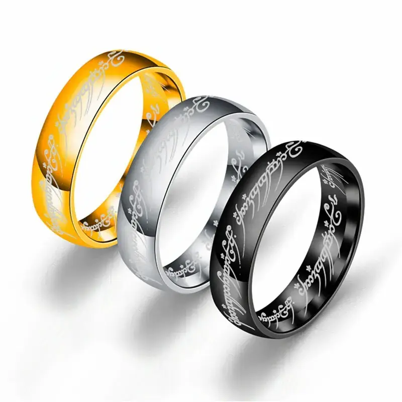 Ring couple titanium steel Europe and American lovers rings stainless steel jewelry wedding rings couple