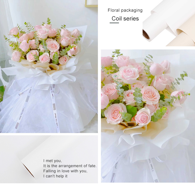 Thickened Silk Solid Color Flower Packaging Oya Paper Morning Mist Matte Film Flowers Bouquet Gift Wrapping Web Papers