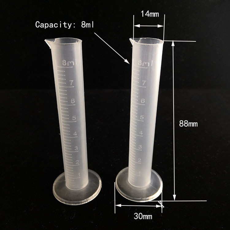 Factory direct supply China small commodities plastic laboratory ML measuring cup beaker graduated cylinder with scale