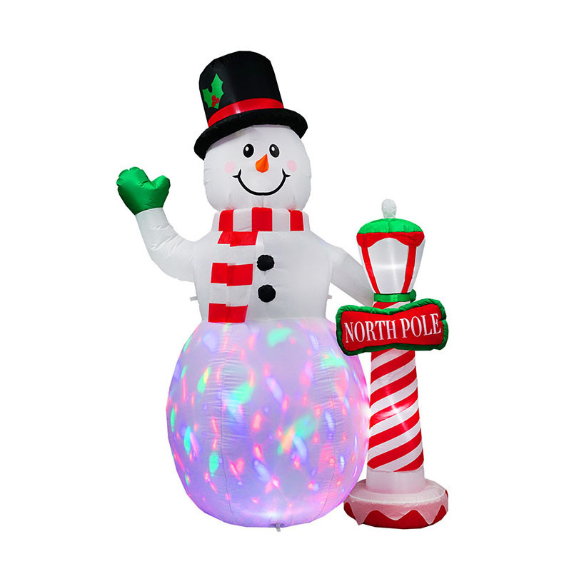 DD201 Custom Sphere Gift Decorations Blow Air Balls Christmas Garden Decoration LED Inflatable Ball Snowman Mold