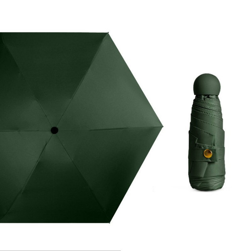 DD831  OEM New Design Pocket Promotional Capsule Parasol Portable UV Small Foldable Mini 5 Folding Custom Logo Umbrella