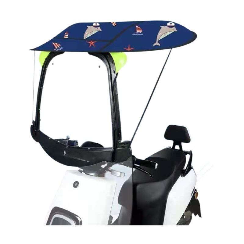 WXL425 Sun Block Rain Umbrella Awning Electric Vehicle Umbrella Rainproof Sunshade Cover Electric Motorcycle Canopy