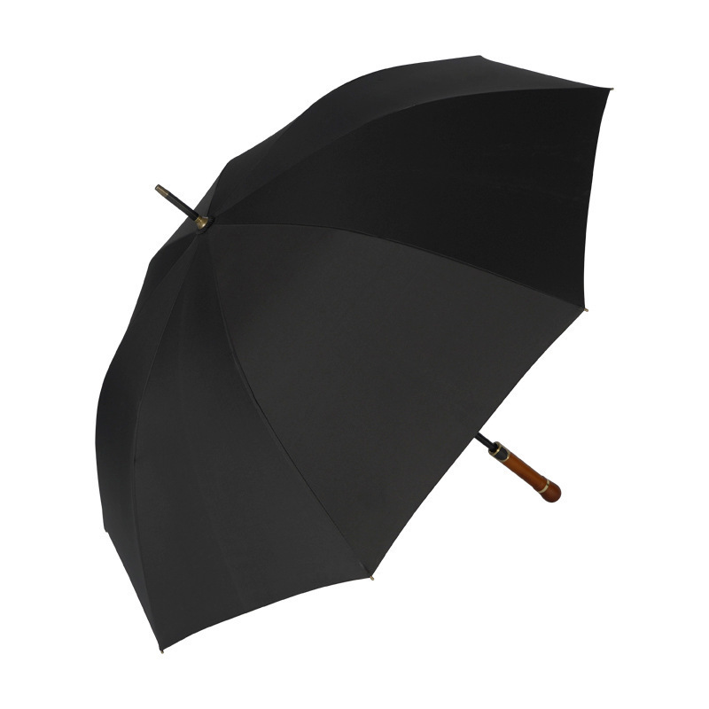 HJH460 Automatic Wooden Handle Umbrella Big Golf Business Men Umbrella 8K Windproof Waterproof Rain Umbrellas