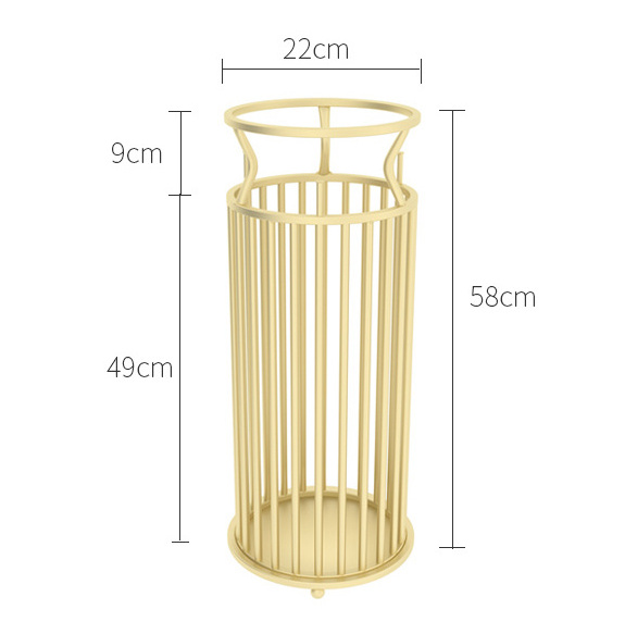 HJH546 Metal Umbrella Holder Stand Large Entryway Decorative Metal Freestanding Umbrella Stand Rack Organizer