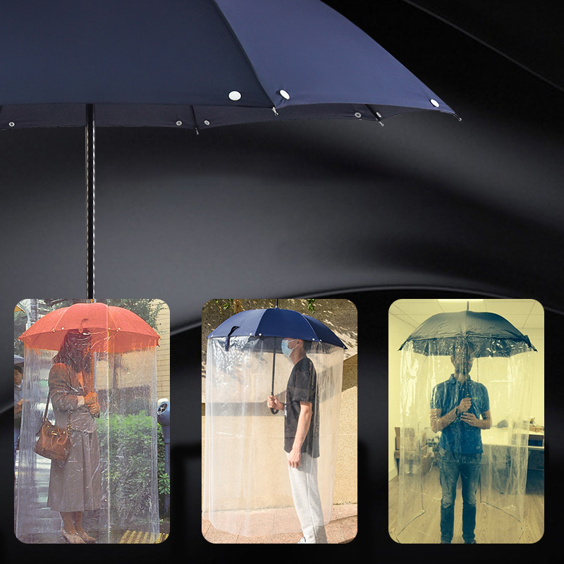 DD1154  Really cool clear long full body umbrella Raincoat dome umbrella that covers your body for sale