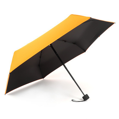 DD1215  5-Folding Printing Flower Umbrella Anti UV Summer Gift Phone Umbrellas Mini Sun Pocket Compact Umbrella