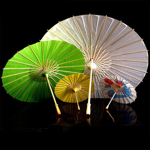 DD1488  Chinese Japanese Children DIY Drawing Umbrella Wedding Decoration Photo Props White Parasol Paper Umbrellas for Crafts